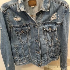 Pre-ripped Denim Jacket